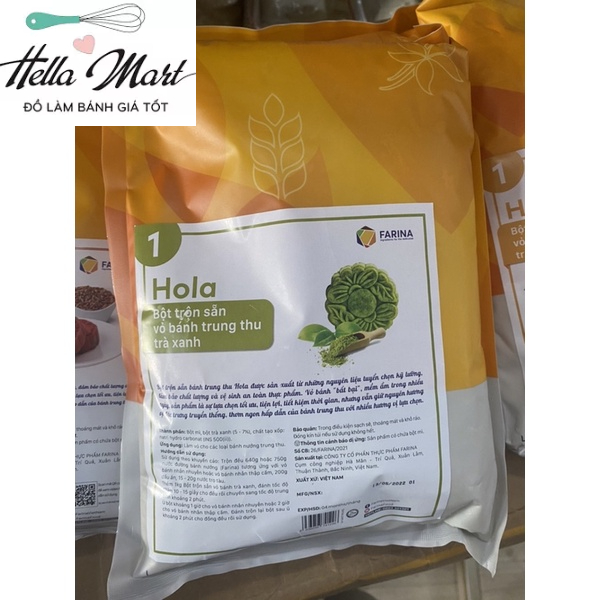 Bột trộn sẵn vỏ bánh trung thu farina 1kg