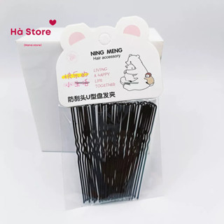 Set kẹp chữ U, lưới búi tóc tiếp viên, dụng cụ búi tóc