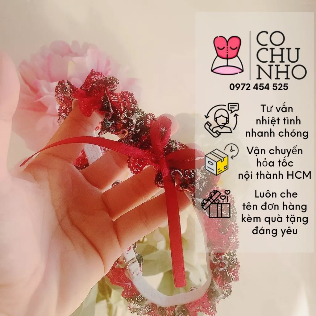 LC011 Vòng Cổ Choker Ren Quyến Rũ Phụ Kiện Cosplay Hầu Gái Phụ Kiện Vòng Cổ Vòng Tay Vòng Đùi cochunhoquan11