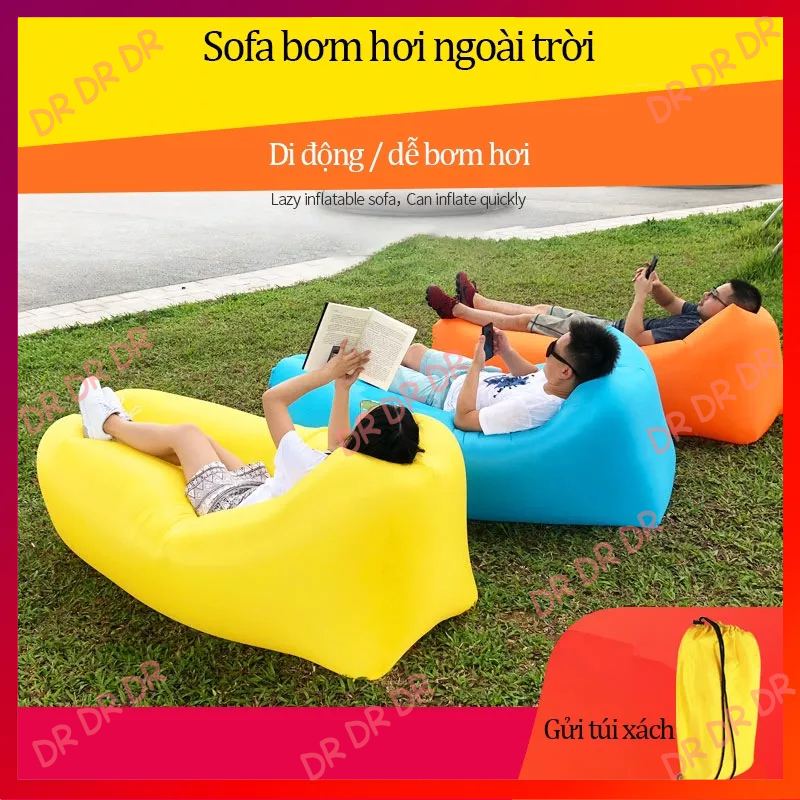 ghế sofa ngoài trời, ghế sofa bơm hơi lười biếng, giường bơm hơi, túi ngủ không khí di động, thảm không khí cắm trại