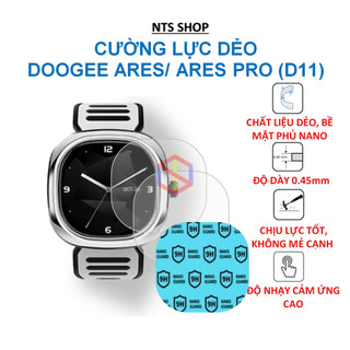 Cường lực dẻo (bộ 4 tấm) bảo vệ màn hình smartwatch Doogee DG Ares/Ares Pro (D11)