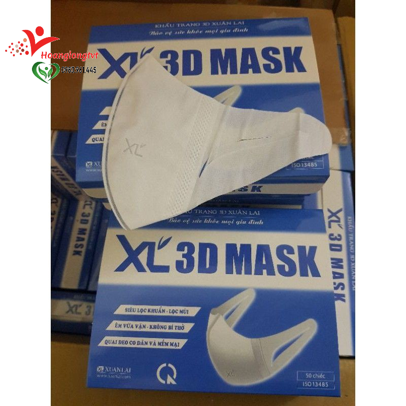 Hộp 50 chiếc Khẩu Trang 3D Mask XL Xuân Lai