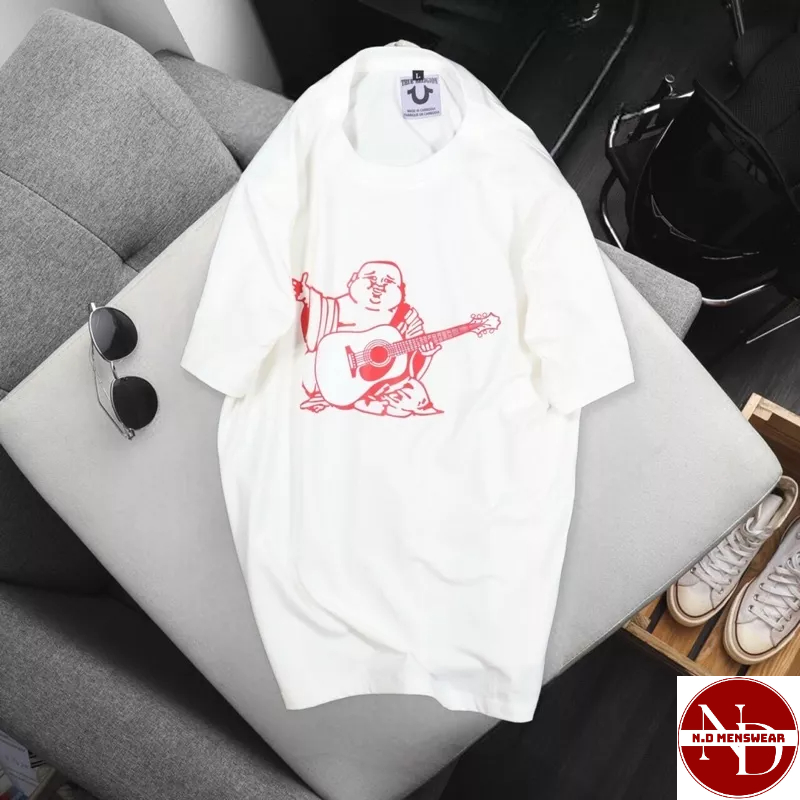 ÁO THUN CỔ TRÒN NAM NỮ IN ÔNG ĐỊA - N.D MENSWEAR