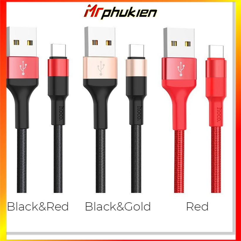 Cáp sạc USB Type - C Hoco X26 sạc nhanh 2.0A dài 1m cho MrPhukient phone - Table - MrPhukien