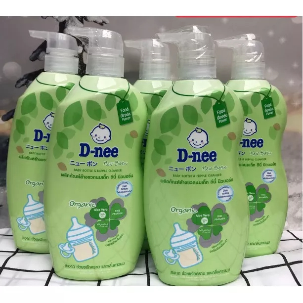 Nước rửa bình/ xúc bình sữa Dnee Thái Lan 600ml/ 550ml mẫu mới