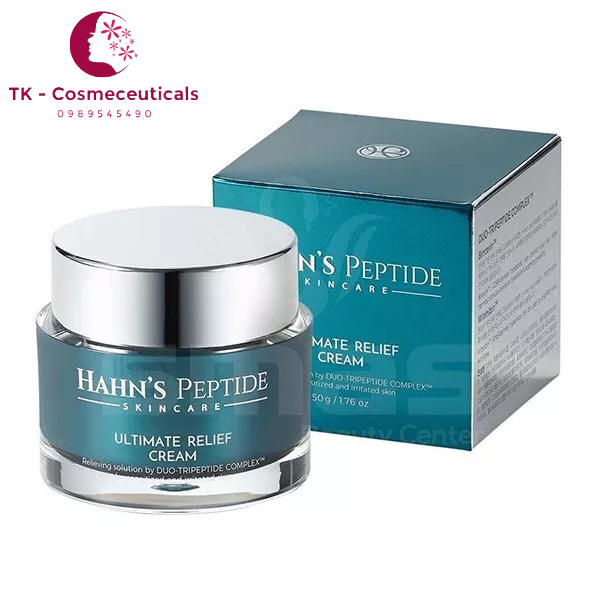 (CHÍNH HÃNG) Kem Dưỡng Ẩm Phục Hồi Da Hahn's Peptide Ultimate Relief Cream Giảm Nếp Nhăn, Chống Lão Hóa - 50g