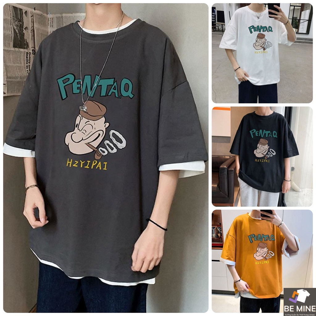 Áo Thun Tshirt Nam Nữ Unisex Chất Vải Thun Pentaq MAT172