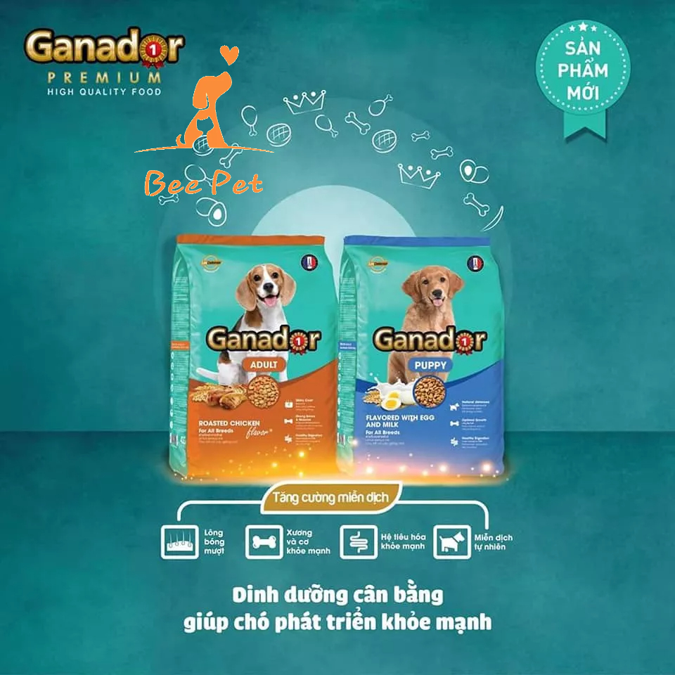 Hạt Ganador 400g - Thức ăn cho chó con và chó trưởng thành đủ vị