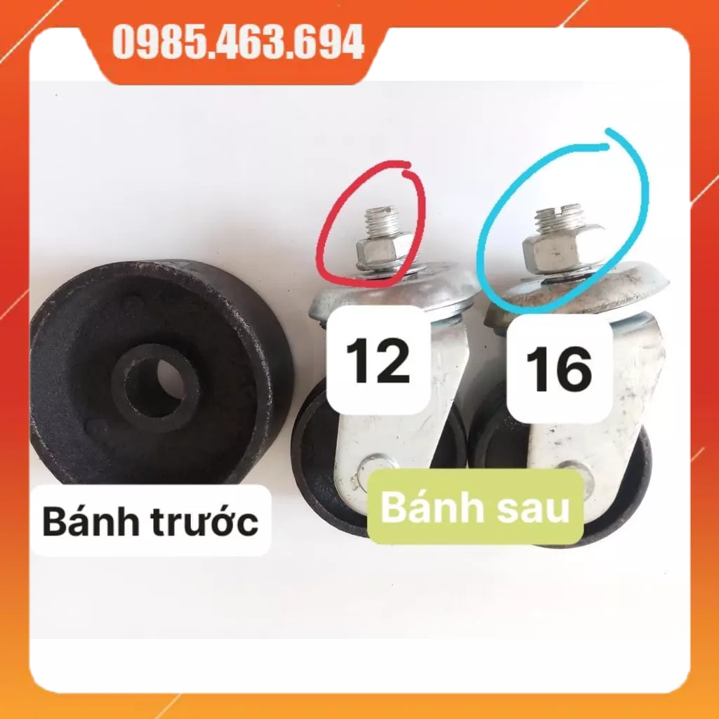 Bánh Xe Thay thế Cho Kích Cá Sấu 3 tấn - 4 tấn
