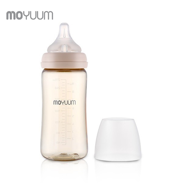 Bình sữa MOYUUM nhựa PPSU 270ml núm ty 2-5m 