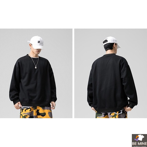 Áo Sweater Cổ Tròn Dài Tay Nữ Nam Unisex Chất Vải Nỉ Poly Trơn WAW006