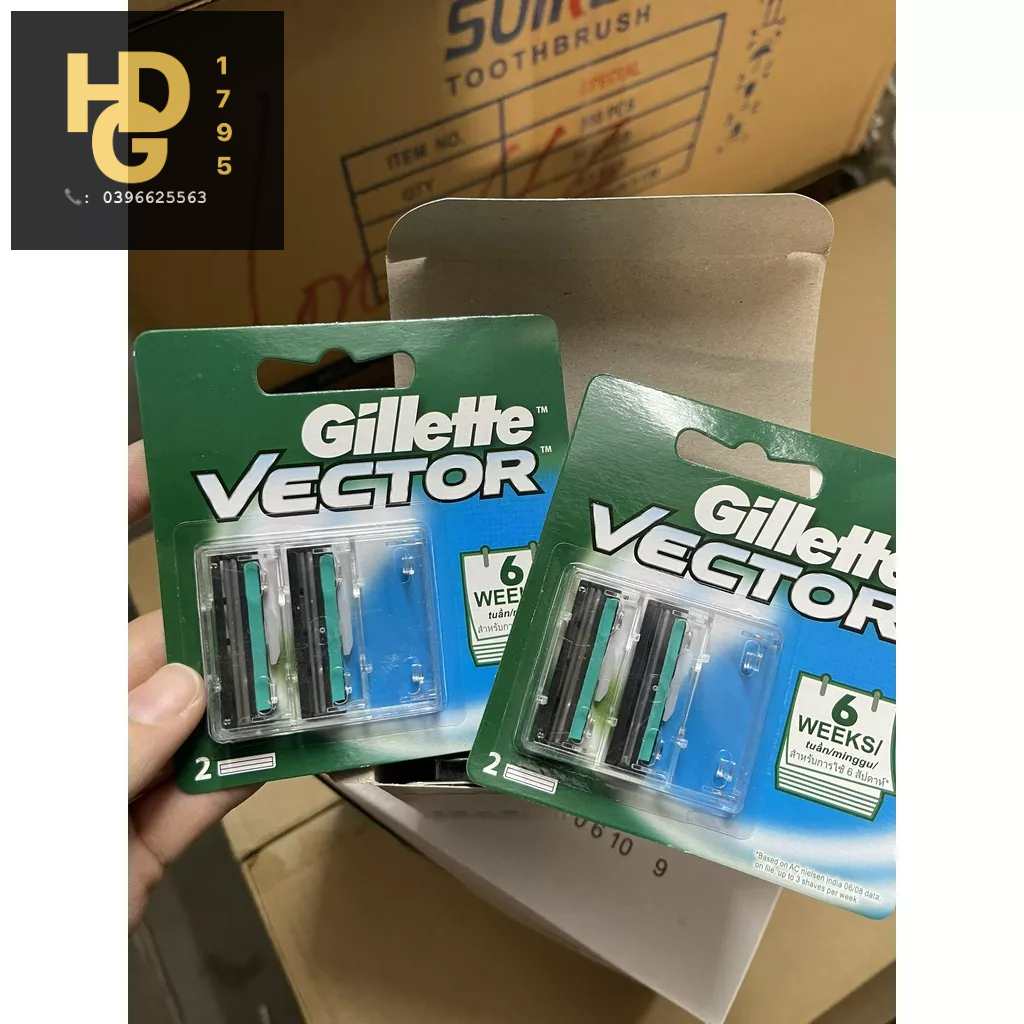 Lưỡi dao cạo Gillet Vector tiện dụng