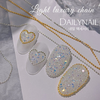 Dây bi dẹt phong cách Hàn Trang trí móng