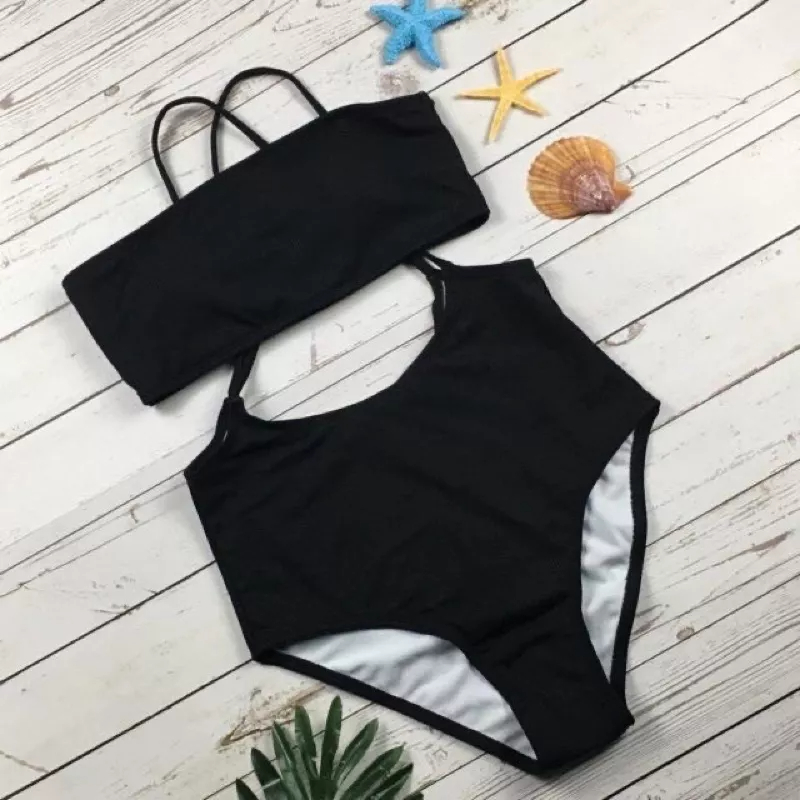 Set bikini 2 mảnh áo cúp ngực,quần dây/ Freesize /Cam kết sản phẩm như hình