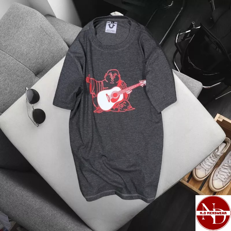 ÁO THUN CỔ TRÒN NAM NỮ IN ÔNG ĐỊA - N.D MENSWEAR