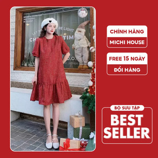 Đầm Suông Đuôi Cá Dáng Dài Michi House Váy Xuông Dự Tiệc Thu Đông Phong Cách Hàn Quốc Freesize Bầu Mặc Xinh V531