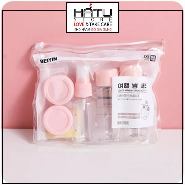 Set 5 món chiết mỹ phẩm nhỏ gọn tiện dụng khi đi du lịch
