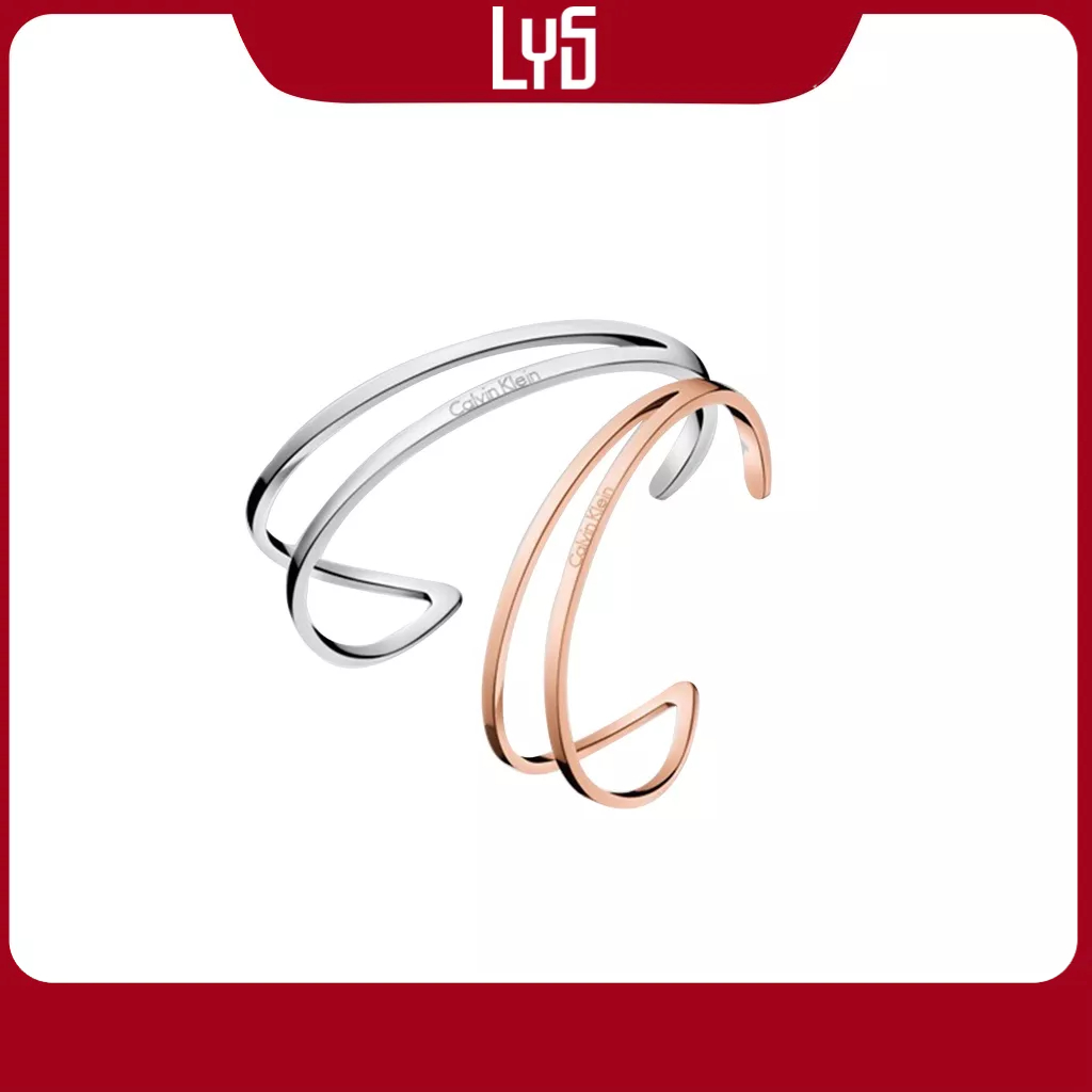 Vòng tay nam nữ Calvin Klein Outline Bangle, lắc tay cặp đôi CK Cuff  Fullbox,túi xách - Hàng chính hãng có bill | Shopee Việt Nam