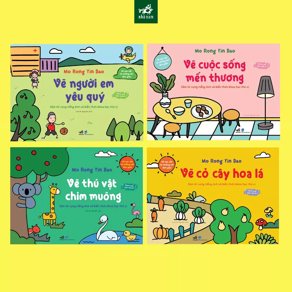 Sách - Bộ Vẽ vạn vật từ những nét đơn giản (Trọn bộ 04 cuốn)