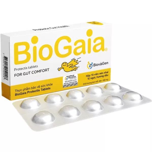 MEN VI SINH Biogaia Protestis DẠNG VIÊN cải thiện hệ tiêu hóa Xuất xứ THỤY ĐIỂN ( giảm khóc dạ đề )