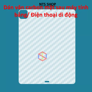 Dán decal carbon, decal đen vân da, decal nhám mặt sau điện thoại/ máy tính bảng