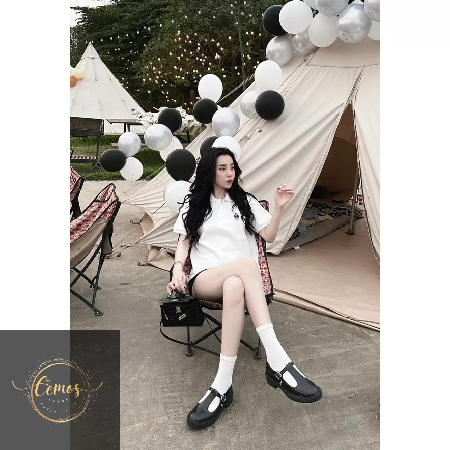 Áo phông polo có cổ Nam nữ thêu gấu Cao cấp Thương Hiệu Cemos, Áo Thun Polo Nam Nữ Có Cổ Trẻ Trung Cemos