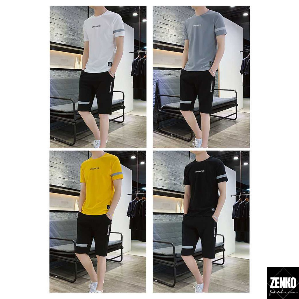 Bộ Đồ Thun Nam Thời Trang Basic In Họa Tiết Chữ DINKBHFKS Đơn Giản Tinh Tế Zenkonam MEN QA 120