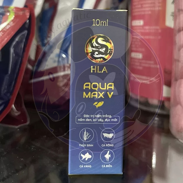 AQUA MAX 5 HLA CHÍNH HÃNG TRỊ CÁ CẢNH NẤM ĐEN,NẤM TRẮNG VẢY XÙ