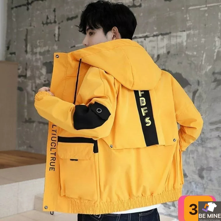 Áo Khoác Kaki Nam Cao Cấp Có Mũ Túi Hộp Phong Cách Hàn Quốc BEMINE MEN JK 066
