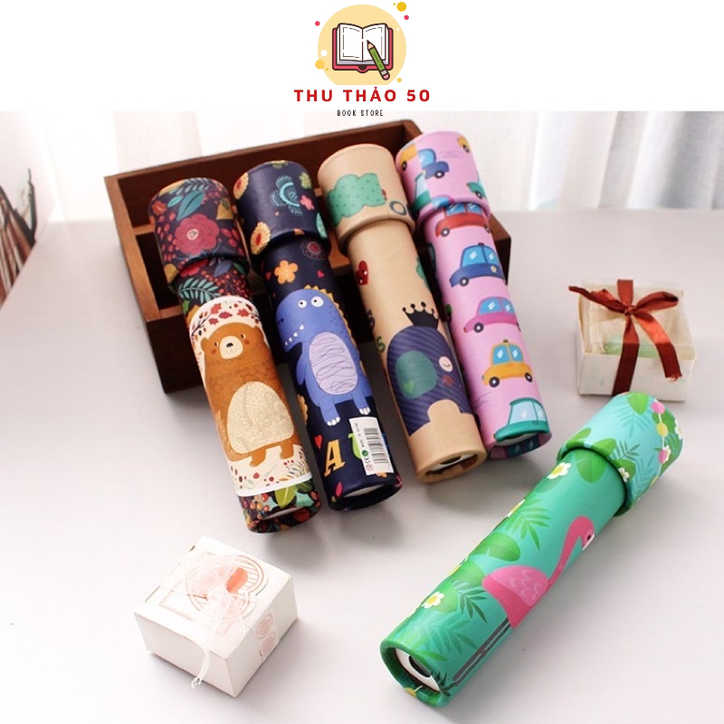 Kính vạn hoa loại to dài 19cm, đường kính 4.5cm (hình ngẫu nhiên): 1 cái.