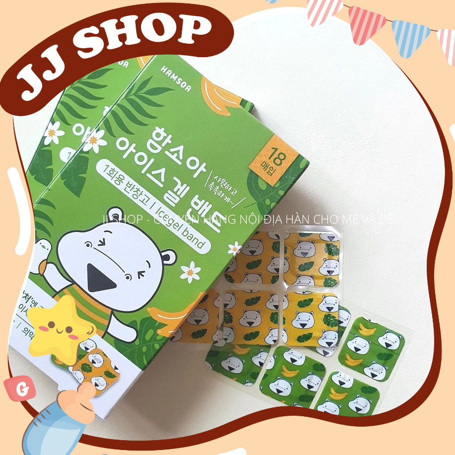 Miếng Dán Gel Lạnh HAMSOA Làm Dịu Vết Muỗi Cắn Côn Trùng Đốt Hàn Quốc [ Nội Địa Hàn Có Bill Order ]