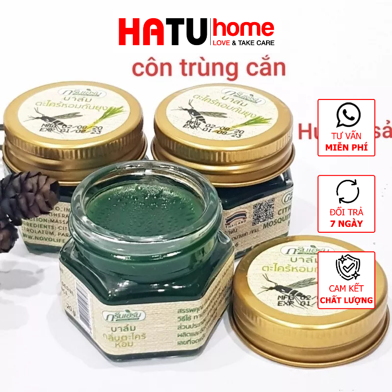 Cao sả bôi chống muỗi Green Herb Balm