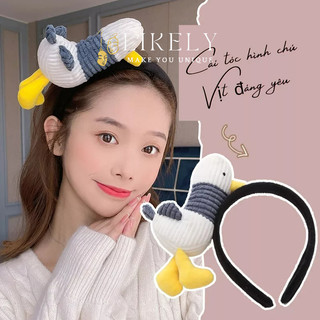 Băng đô cài tóc LIKELY, bờm cài tóc handmade hình thú cá mập, vị con, gấu con, cà rốt phụ kiện tóc dễ thương