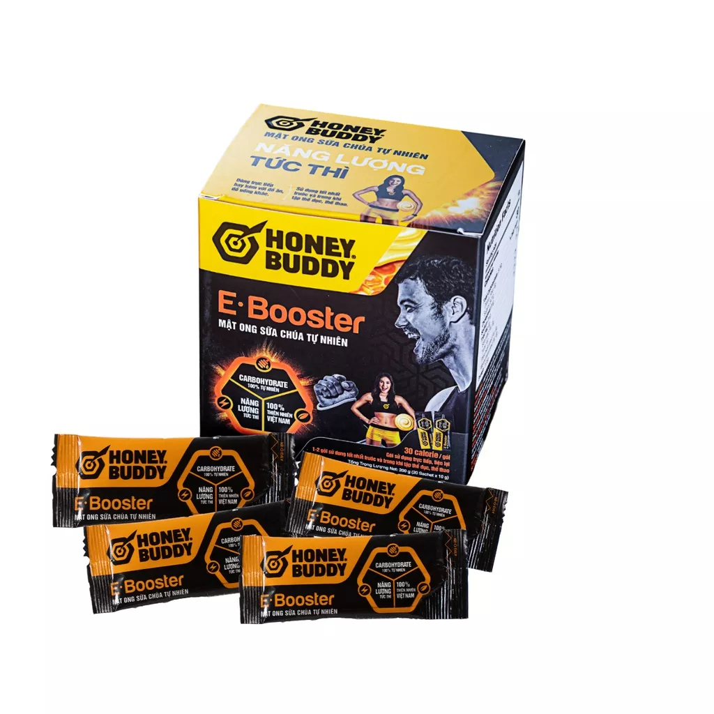 E.Booster - Gel năng lượng thể thao HONEY BUDDY 100% thiên nhiên- Năng lượng tức thì