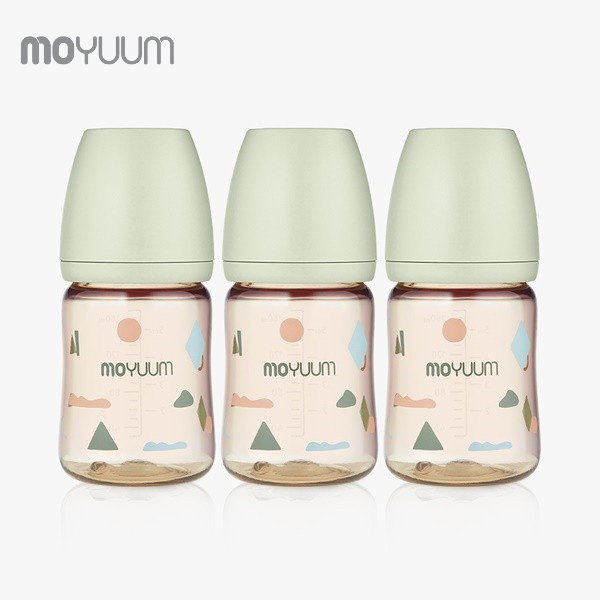 Bình sữa MOYUUM nhựa PPSU 170ml núm 0-3m (phiên bản Mây xanh)