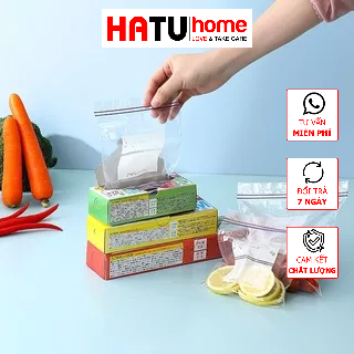 Combo 3 hộp túi zip đựng thực phẩm tái sử dụng nhiều lần.