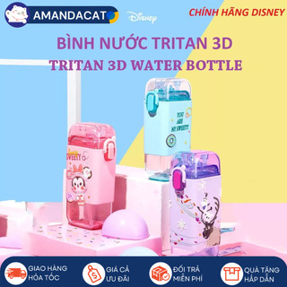 Bình nước Tritan 3D hoạt hình chính hãng DISNEY, Tritan Cartoon 3D Disney Bottle, Bình nước cao cấp cho bé