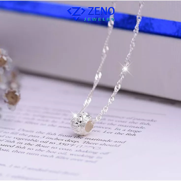 Vòng cổ bạc Ý Z03DC, dây chuyền trang sức ZenO Jewelry