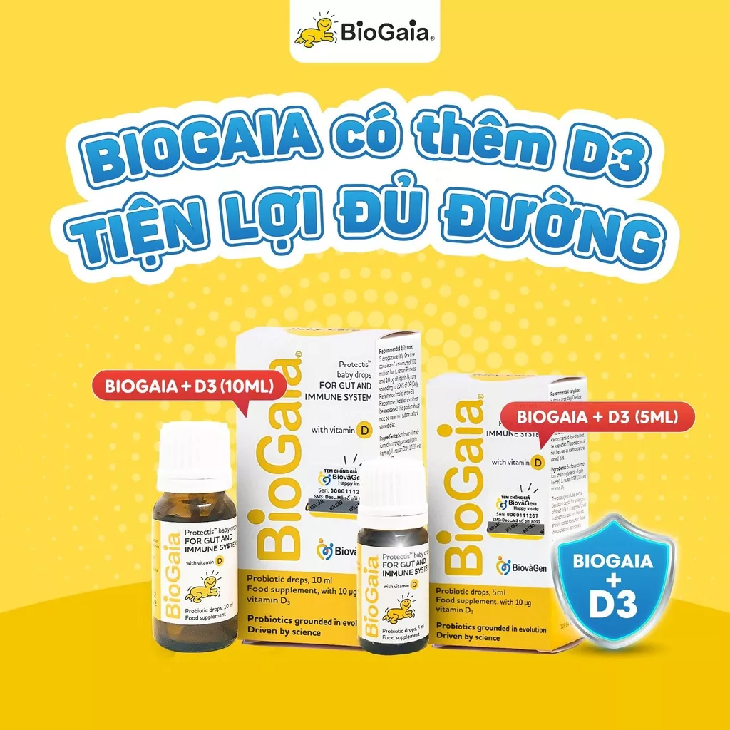 Men vi sinh BioGaia ProTectis Drops cải thiện hệ tiêu hóa xuất xứ Thụy Điển dung tích 5ml