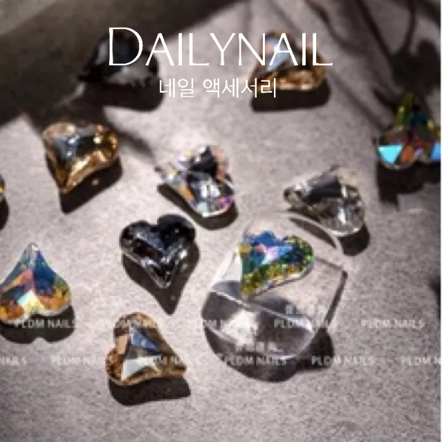 Set Charm 10 tim đính móng Siêu sáng
