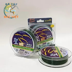 Cước câu cá okamoto 250m dây câu cá 4 con cá cơm siêu khỏe đồ câu bắc việt