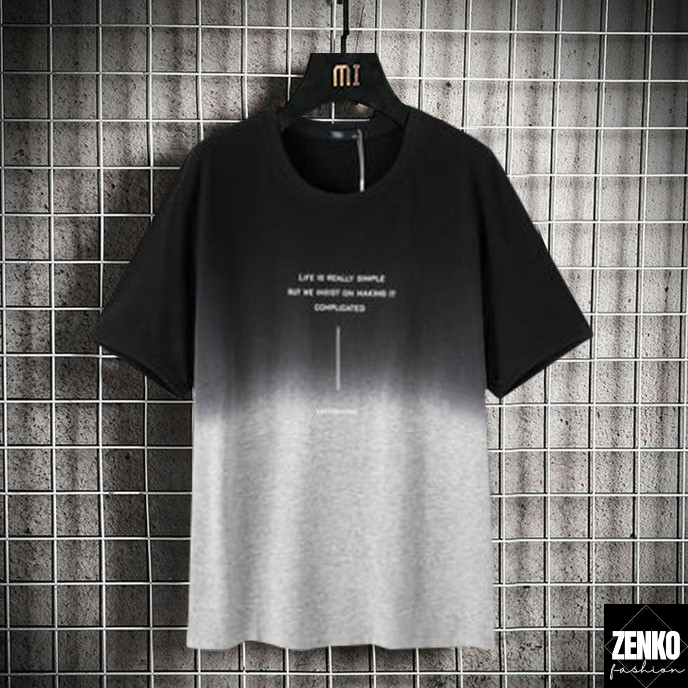 Áo Thun Loang Thời Trang In Họa Tiết Chữ Cá Tính LIFE IS REALLY SIMPLE Tinh Tế Basic Zenkonam MEN TOP 214C B