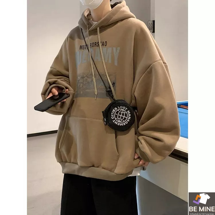 Áo Hoodie Nỉ Phối Mũ 2 Lớp Siêu Dày Dặn Nỉ Bông Âm Áp Mùa Đông Thấm Hút Khi Hoạt Động Thời Trang Bemine MEN TOP 259