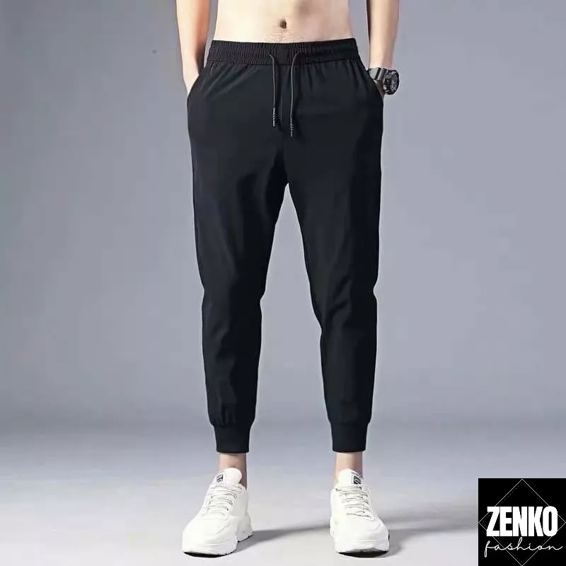 Quần jogger nam nữ trơn basic thun poly phong cách thể dục thể thao Zenko MEN QUAN 084