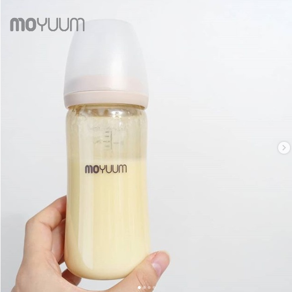 Bình sữa MOYUUM nhựa PPSU 270ml núm ty 2-5m (1 bình)