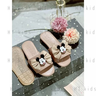 Dép lê bé gái nơ mickey