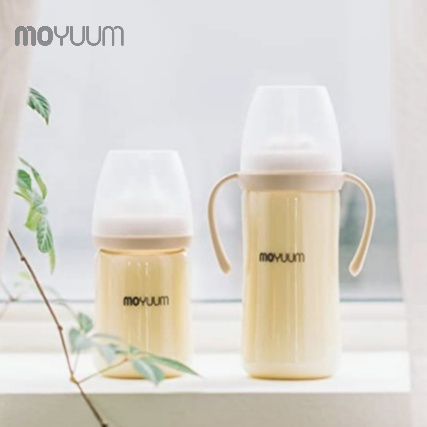 Combo Bình sữa MOYUUM nhựa PPSU 170ml (núm 0-3m) và 270ml ( núm 2-5m) phiên bản không họa tiết