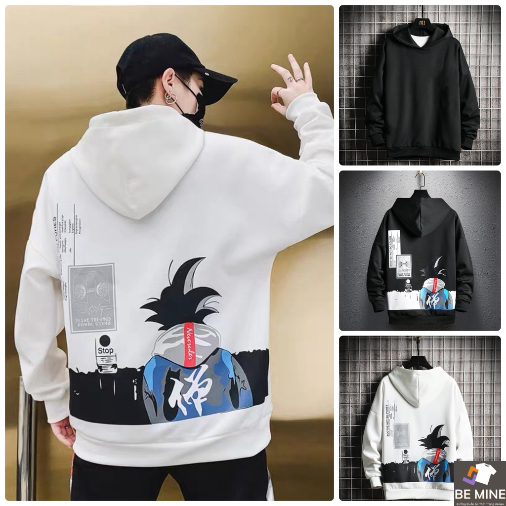 Áo Hoodie Nón Chui Trùm Đầu Nữ Nam Unisex Chất Vải Nỉ Poly 1 Túi WAH060