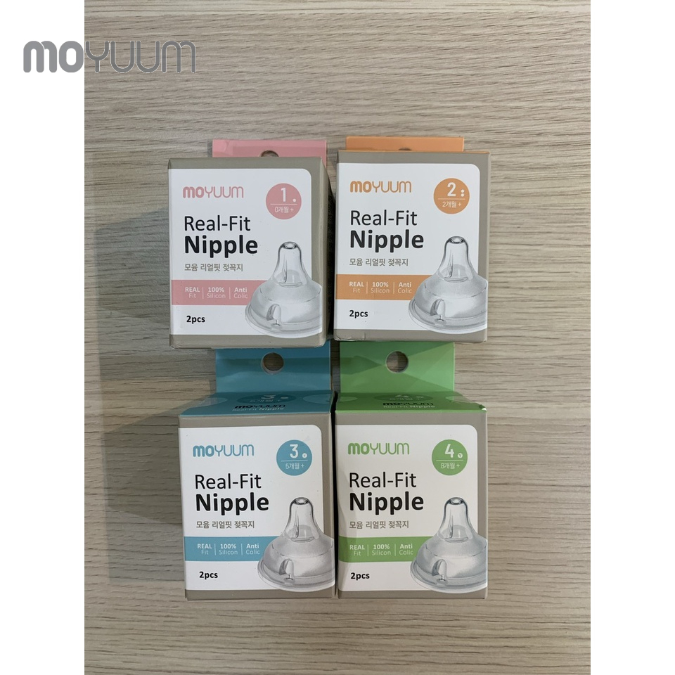 NÚM TY MOYUUM SIZE 4 dành cho bé 8 tháng trở lên (Set 2 cái)