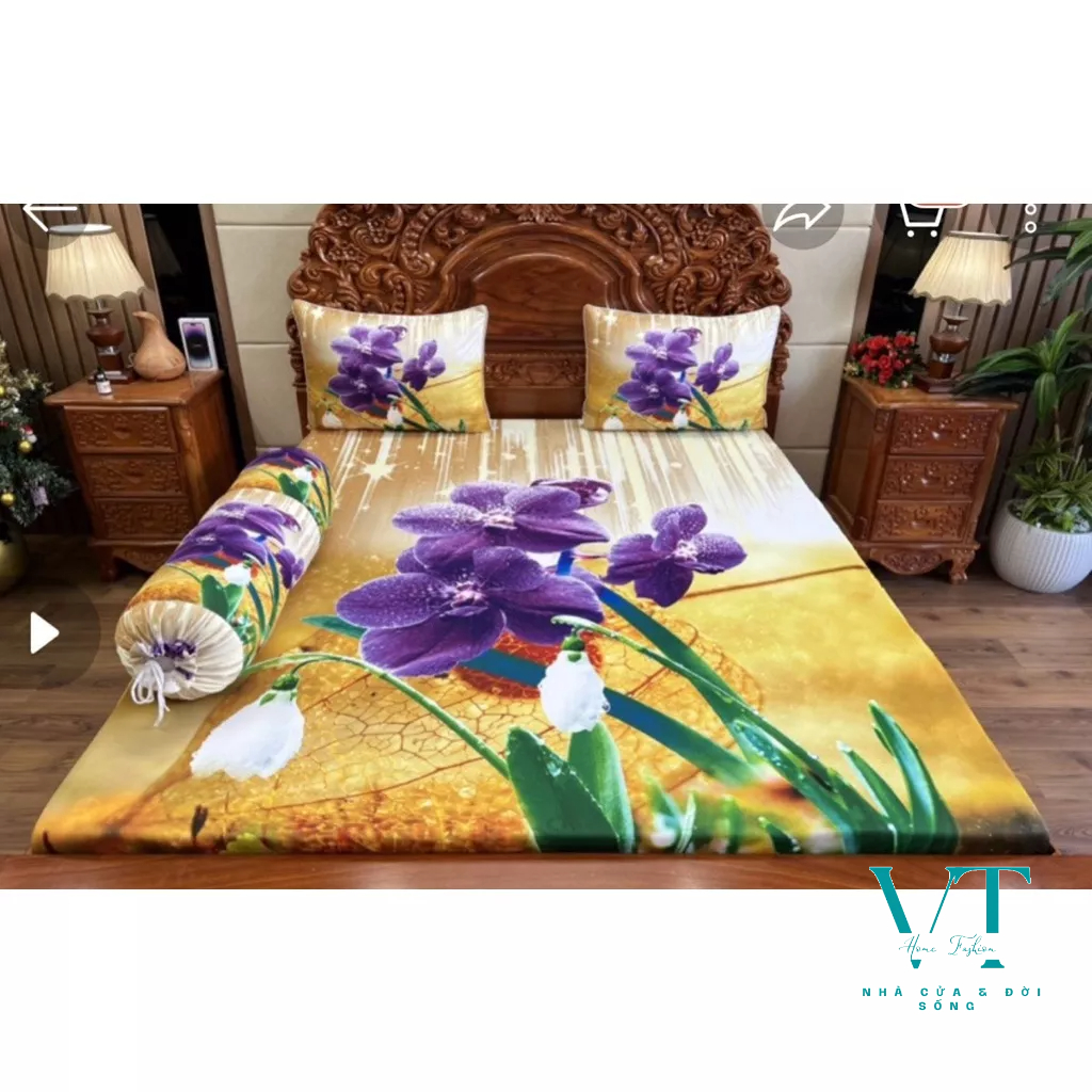 Bộ Drap Thun Lạnh Ý 5D